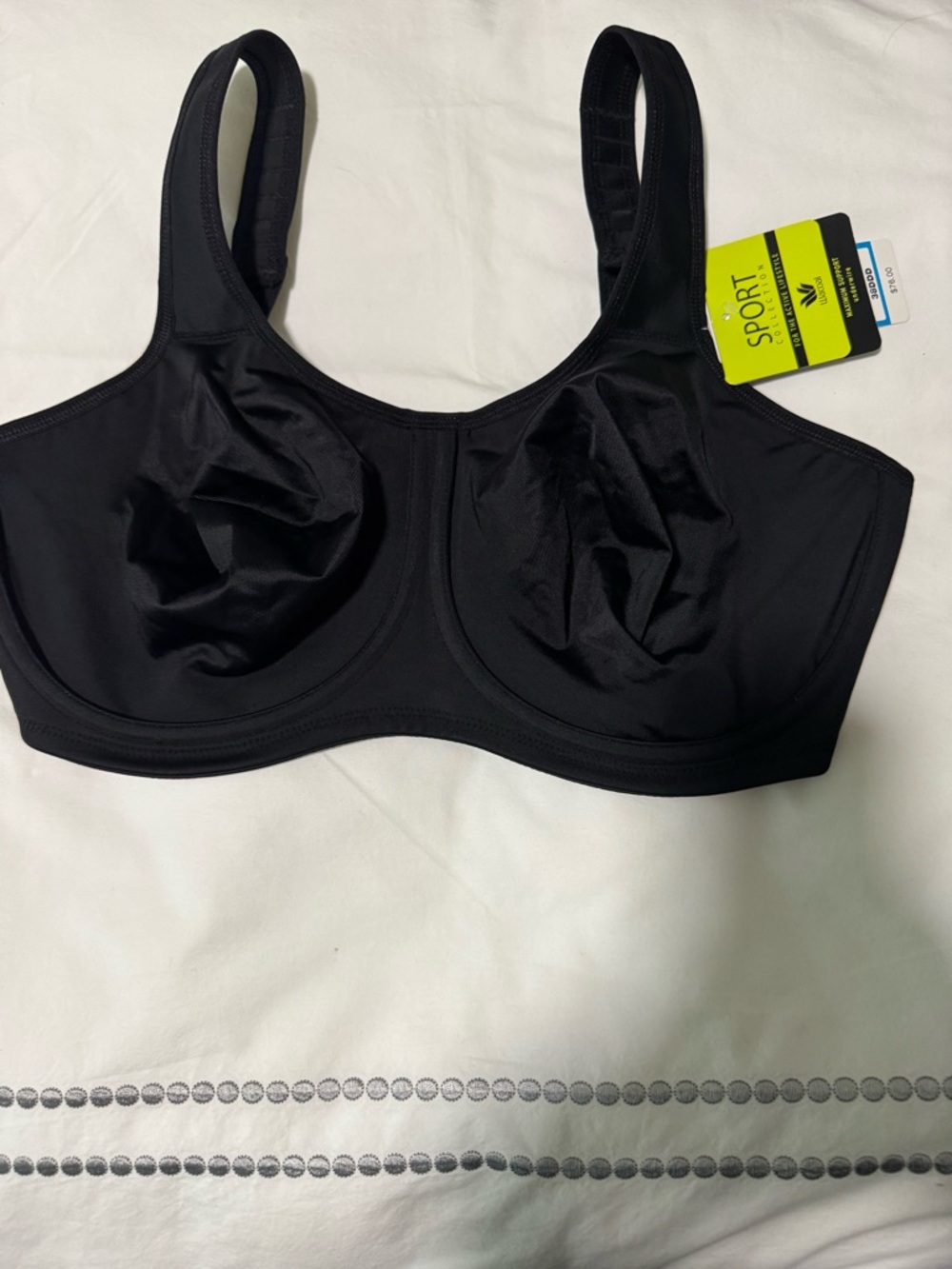 Wacoal Sport Bra Black Size 38DDD NWT - Picture 2 of 6